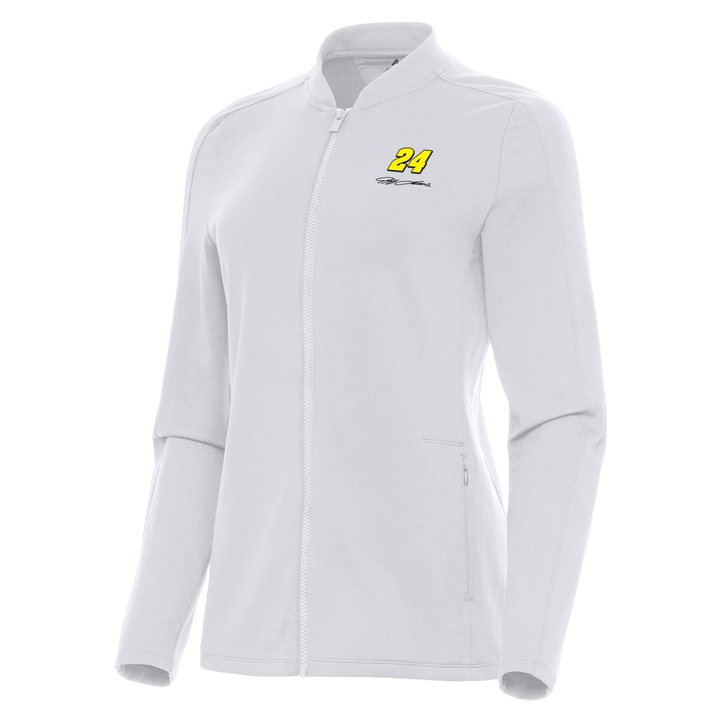  Jeff Gordon Antigua Women's Continual Full-Zip Jacket - White